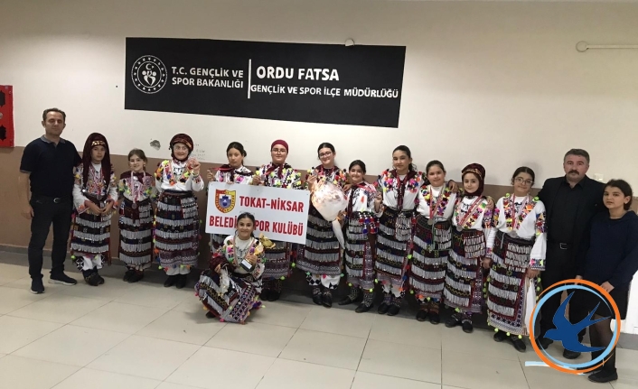 Niksar Belediyespor Halk Oyunları Topluluğu Bölge İkincisi Oldu