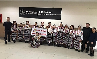 Niksar Belediyespor Halk Oyunları Topluluğu Bölge İkincisi Oldu