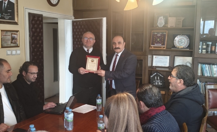 Ankara Kahveciler Odası’ndan Hüseyin Akın’a Teşekkür Plaketi