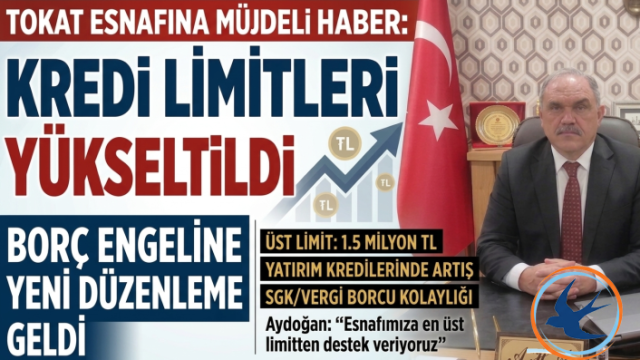 Tokat Esnafı İçin Kredi Limitleri Yükseltildi: Borç Engeline Yeni Düzenleme